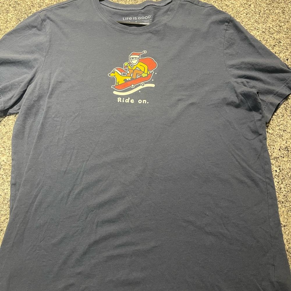 Life is Good Men's Gray T-Shirt